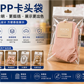 OPP卡头袋是什么？OPP和PE有什么区别，为什么OPP更透明，哪些产品更适合用OPP包装？